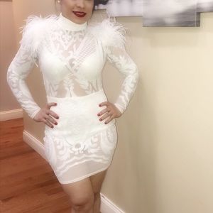 White  Cocktail  Dress.